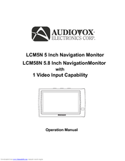 Audiovox LCM58N Operation Manual