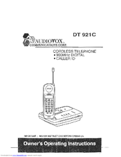 Audiovox DT921C User Manual