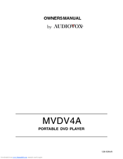 Audiovox MVDV4A Owner's Manual