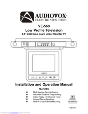 Audiovox VE-560 Installation And Operation Manual