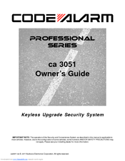 Code Alarm CA 3051 Owner's Manual