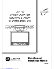 Audiovox 1287350 Operation And Installation Manual
