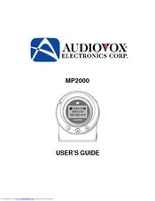 Audiovox MP2000 User Manual