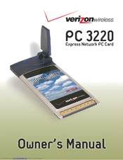 Verizon Wireless PC3320 Owner's Manual