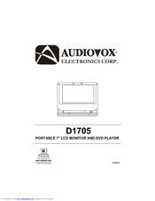 Audiovox D1705 Instruction Manual