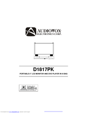 Audiovox D1817PK - DVD Player - 8 Instruction Manual