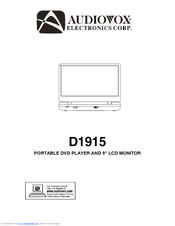 Audiovox D1915 Instruction Manual