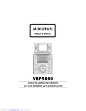 Audiovox VBP5000 Owner's Manual