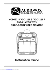 Audiovox VOD1221 P Installation Manual