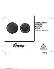 Rampage Rampage 6.0 Inch Installation & Owner's Manual