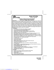 Audiovox APA-800a Owner's Manual