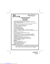 Prestige Platinum+ APS 687C Owner's Manual