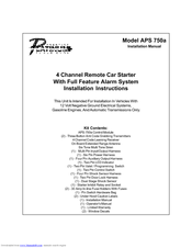 Prestige APS 750a Installation Instructions Manual