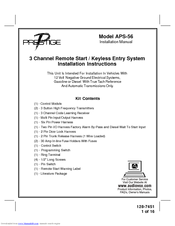 Audiovox 1287451 Installation Instructions Manual