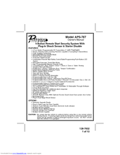 Prestige Platinum APS-787 Owner's Manual