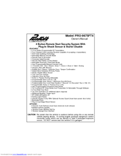 Audiovox Pursuit PRO-9675FT4 Owner's Manual