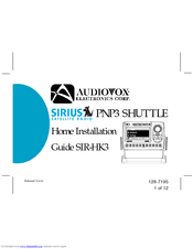 Audiovox SIR-HK3 Home Installation Manual