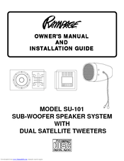 Audiovox RAMPAGE NAV101 Owner's Manual And Installation