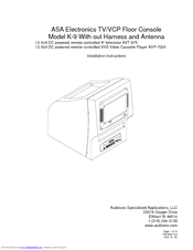 ASA Electronics K-9 Installation Instructions Manual