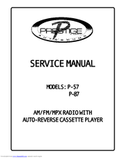Audiovox Prestige P-57 Service Manual