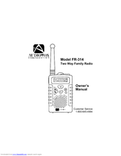 Audiovox FR-314 Owner's Manual