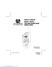 Audiovox FR-531 Owner's Manual