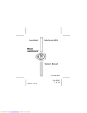 Audiovox GMRS200W Owner's Manual