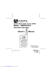 Audiovox GMRS762CH Owner's Manual