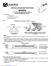 Audiovox WHS200 Installation Instructions