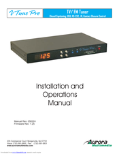 Aurora Multimedia TV/FM Tuner Installation And Operation Manual
