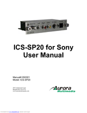 Aurora Multimedia ICS-SP20 User Manual