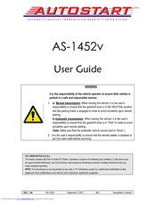 Autostart AS-1452v User Manual