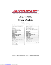 Autostart AS-1725 User Manual