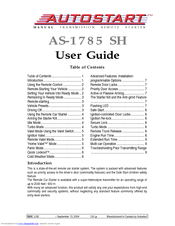 Autostart AS-1785 SH User Manual