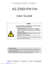 Autostart AS-2350vTW-FM User Manual