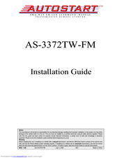 Autostart AS-3372TW-FM Installation Manual