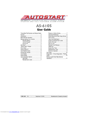 Autostart AS-6105 User Manual