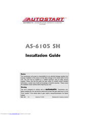 Autostart AS-6105 SH Installation Manual