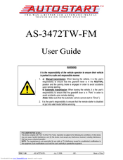 Autostart AS-3472TW-FM User Manual