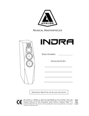 Avalon Acoustics INDRA User Manual