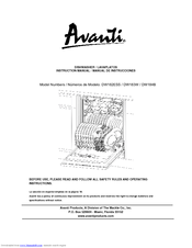 Avanti DW182ESS Instruction Manual