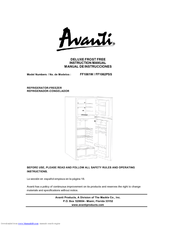 Avanti 1062PSS Instruction Manual