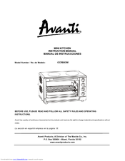 Avanti OCRB43W Instruction Manual