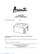 Avanti TFL-11 Instruction Manual
