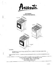 Avanti G24AW Instruction Manual