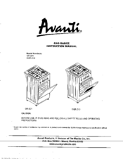 Avanti DGR-210 Instruction Manual