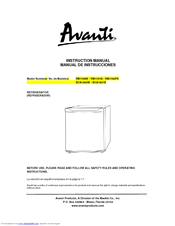 Avanti RM1701B Instruction Manual