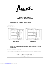 Avanti BCA244B Instruction Manual