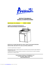 Avanti CK30-1 Instruction Manual