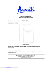 Avanti EWC2410DZ Instruction Manual